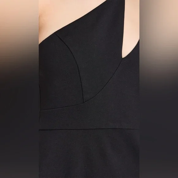 Chloe Kristyn Nicole Black One Shoulder Dress NWT Size large MSRP $328 - Picture 6 of 16
